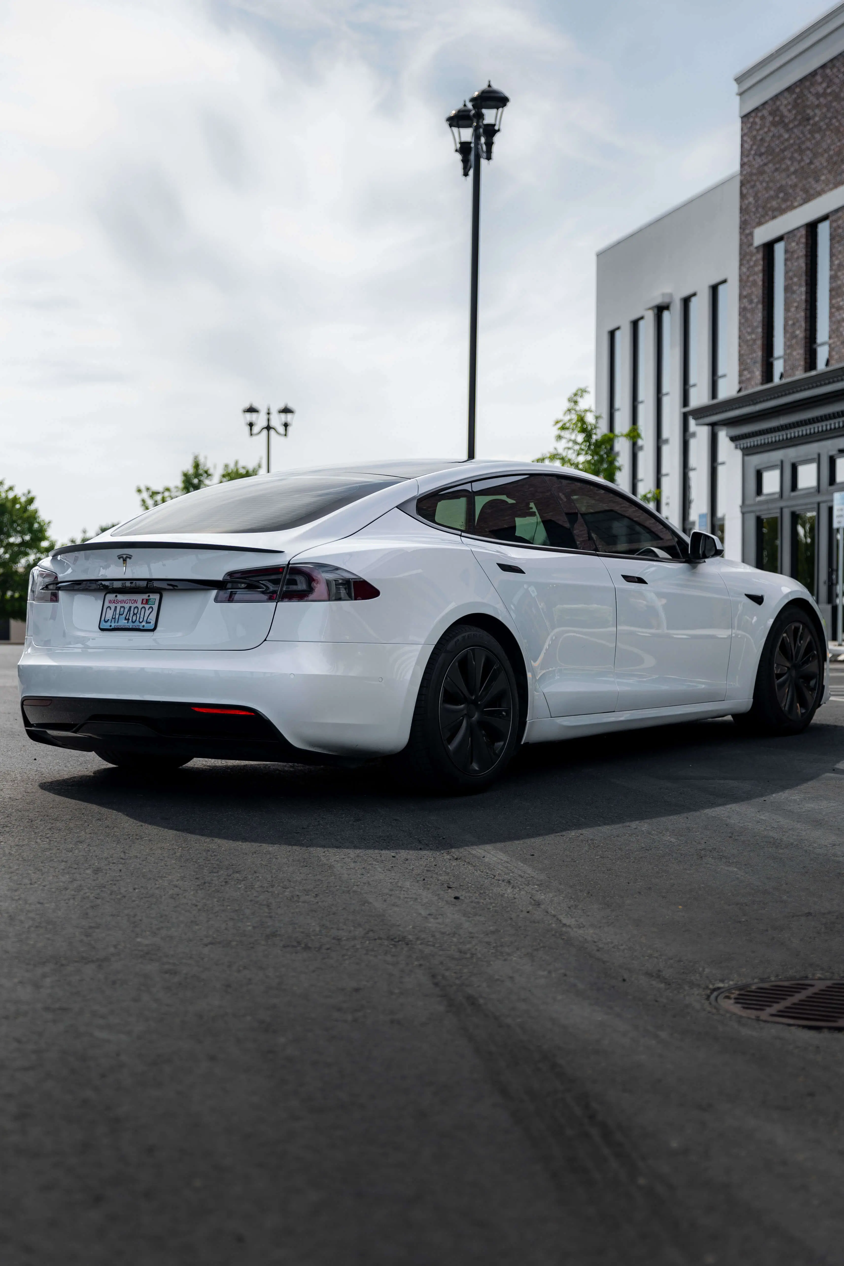Tesla Plaid detail shot in Pasco, Washington
