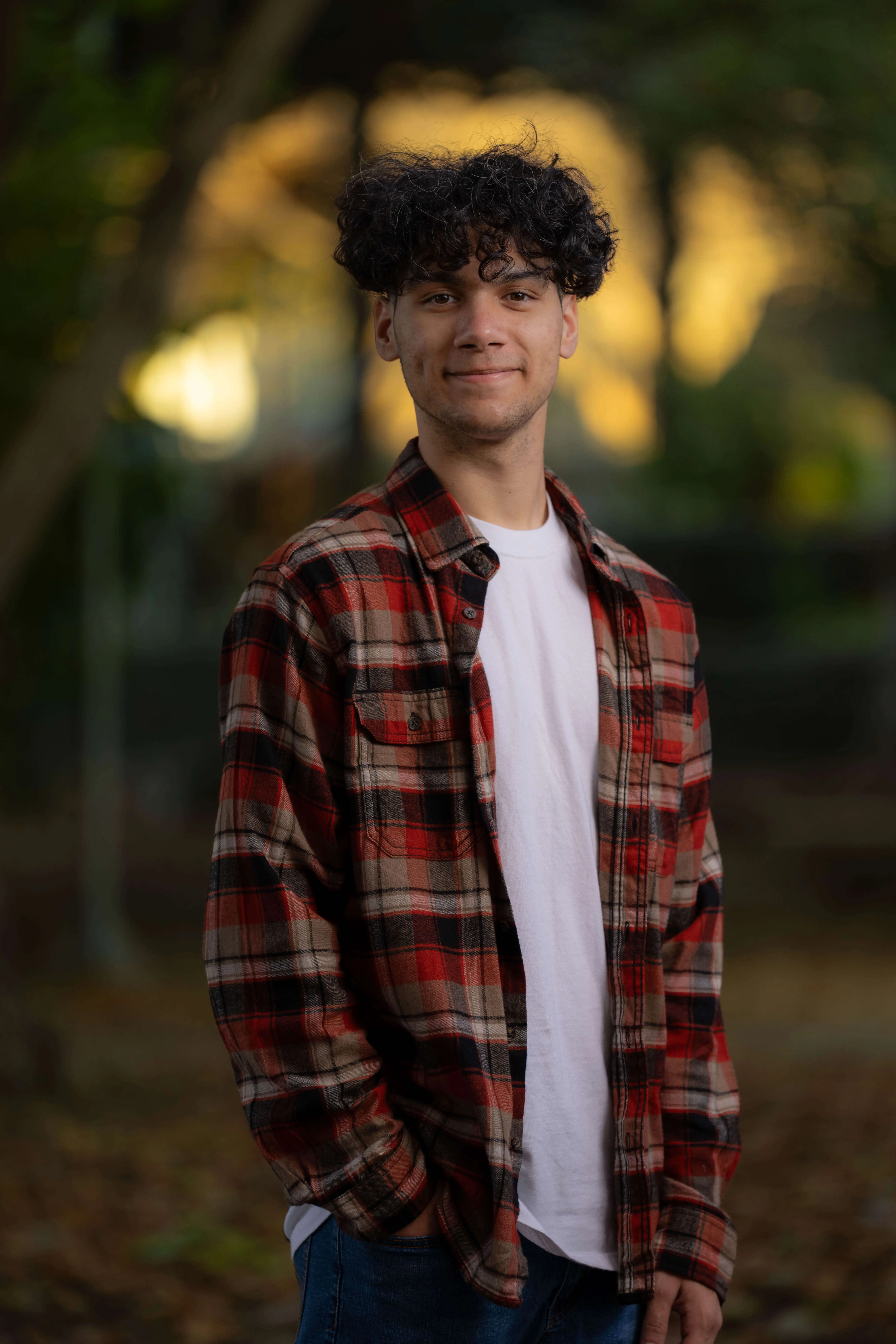 Senior portrait photography golden hour session