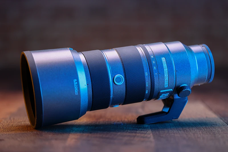 70-200 GM lens on desk