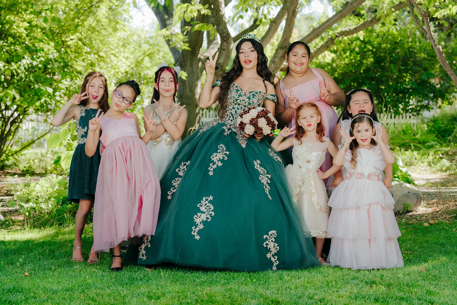 Quinceañera celebration moment