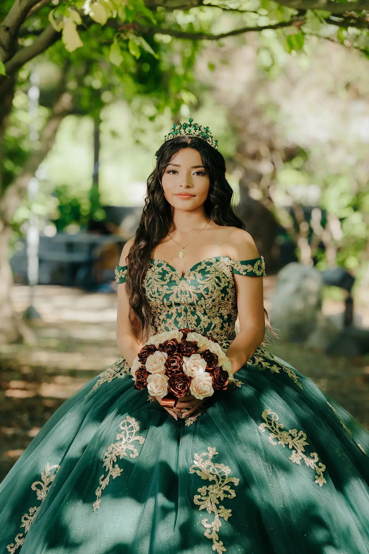 Moody quinceañera portrait in Richland, Washington